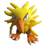 Officiële Pokemon knuffel Zapdos banpresto 1999 +/- 20cm